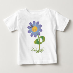 Camiseta De Bebé Margarita sonriente del KRW
