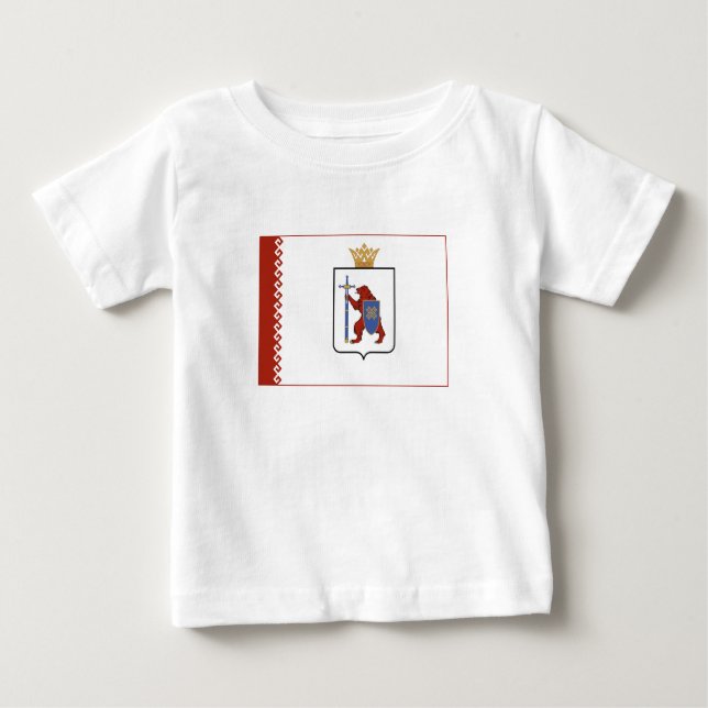 Camiseta De Bebé Mari El Flag (Anverso)