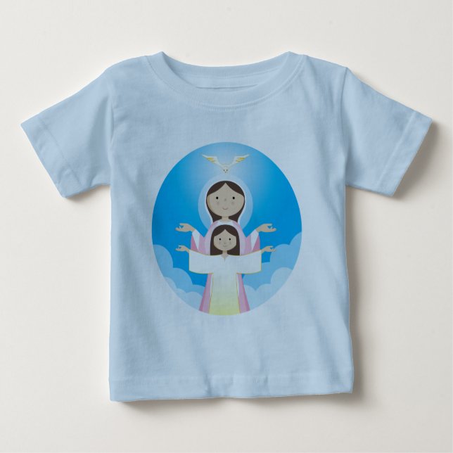 Camiseta De Bebé María Madre de Dios (Anverso)