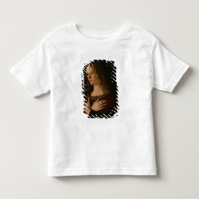 Camiseta De Bebé Maria Magdalena, detalle de la Virgen y del niño w (Anverso)