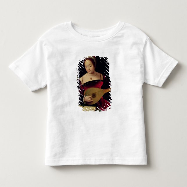 Camiseta De Bebé Maria Magdalena que toca el laúd (Anverso)