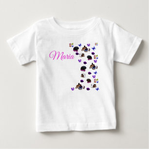 Camiseta De Bebé María, nombre con cobayas y pensamientos,