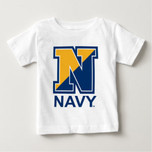 Camiseta De Bebé Marina de Estados Unidos   N inicial de la marina