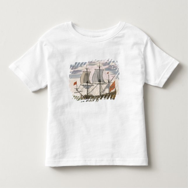 Camiseta De Bebé Marina de guerra británica: una nave de primer (Anverso)