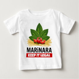 Camiseta De Bebé Marinara lo guarda los espaguetis legales de los