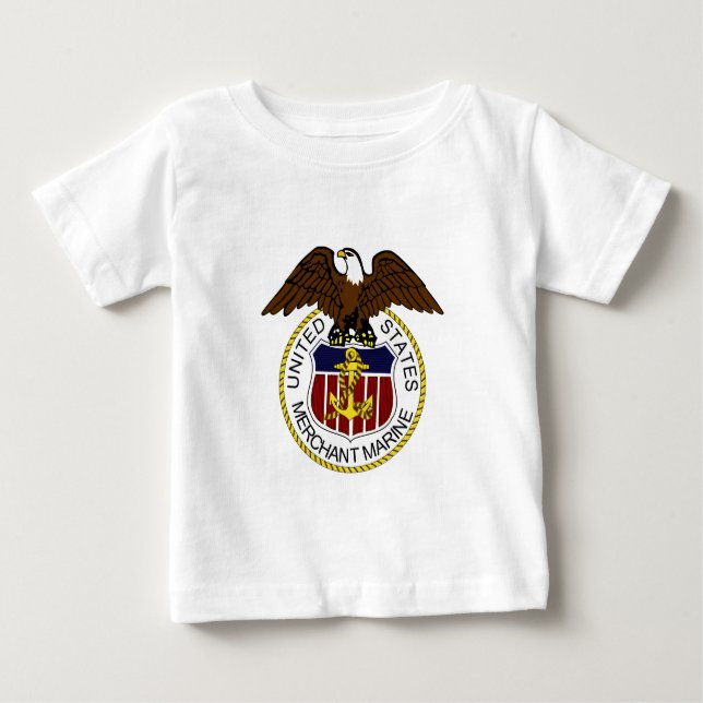 Camiseta De Bebé Marineros marinos mercantes de Estados Unidos (Anverso)