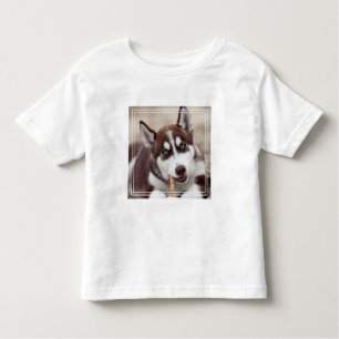 Camiseta De Bebé Marioneta siberiana en la playa