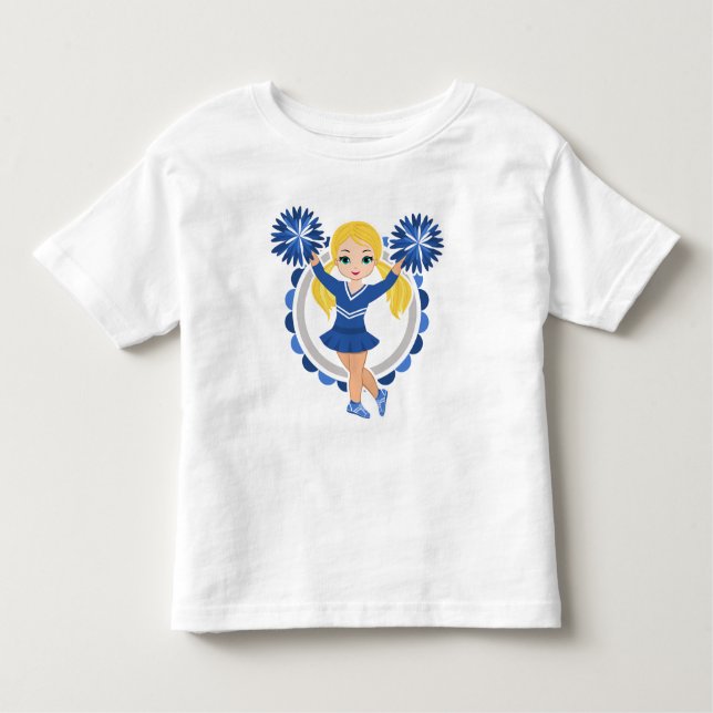 Camiseta De Bebé Marionetas Azules - Alegre lindo (Anverso)