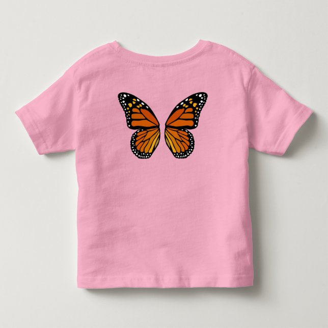 Camiseta De Bebé Mariposa Alas Wings Toddler T-shirt Cute Butterfly (Reverso)