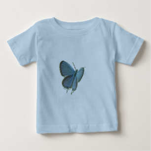 Camiseta De Bebé Mariposa azul de cola oriental