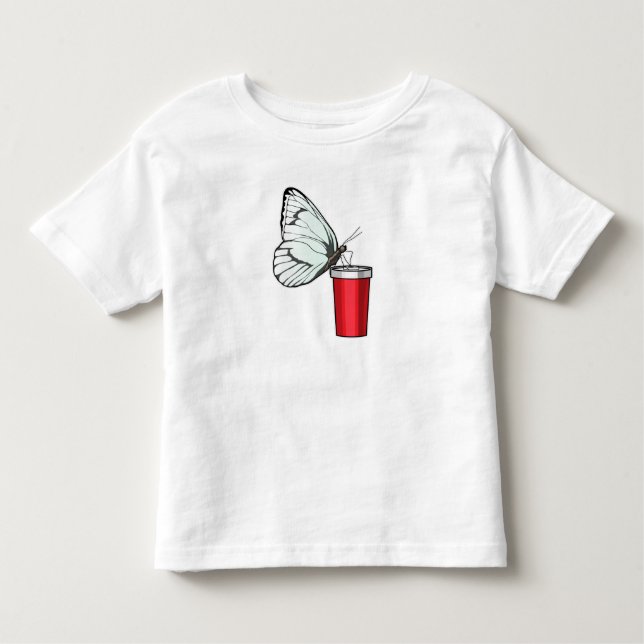 Camiseta De Bebé Mariposa Beber Mug (Anverso)