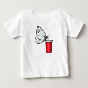 Camiseta De Bebé Mariposa Beber Mug
