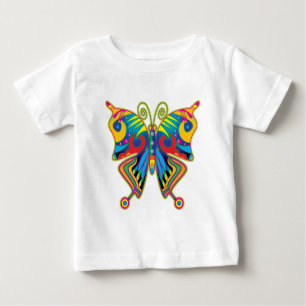 Camiseta De Bebé Mariposa colorida