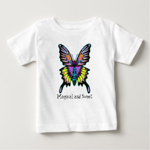 Camiseta De Bebé Mariposa colorida