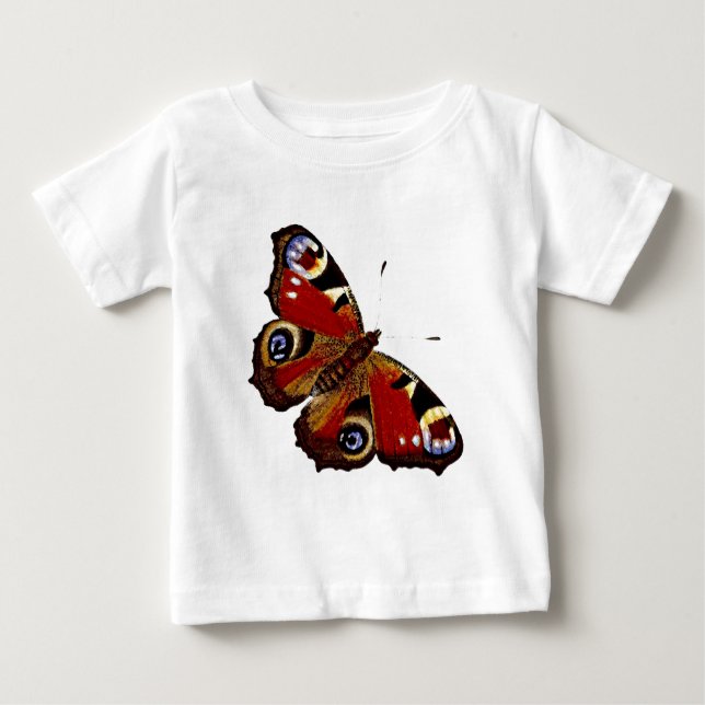 Camiseta De Bebé Mariposa colorida (Anverso)