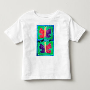 Camiseta De Bebé Mariposa colorida Filtros Básico