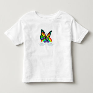 Camiseta De Bebé Mariposa con Arcoíris