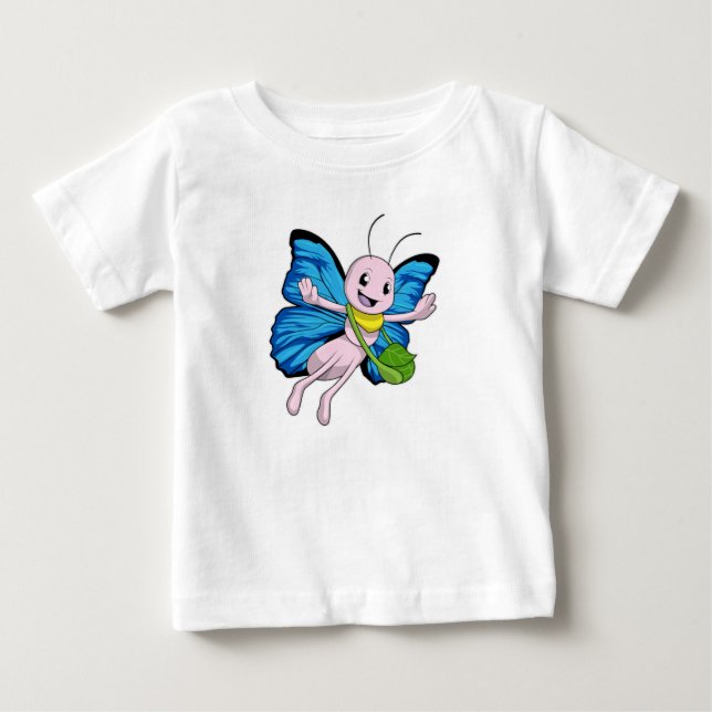 Camiseta De Bebé Mariposa con bolso (Anverso)