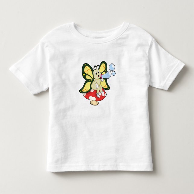 Camiseta De Bebé Mariposa con burbujas de jabón (Anverso)