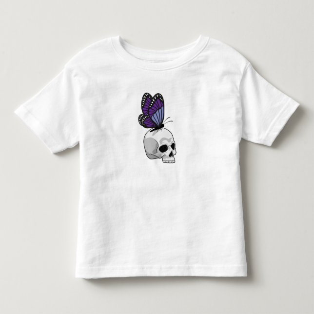 Camiseta De Bebé Mariposa con cráneo (Anverso)