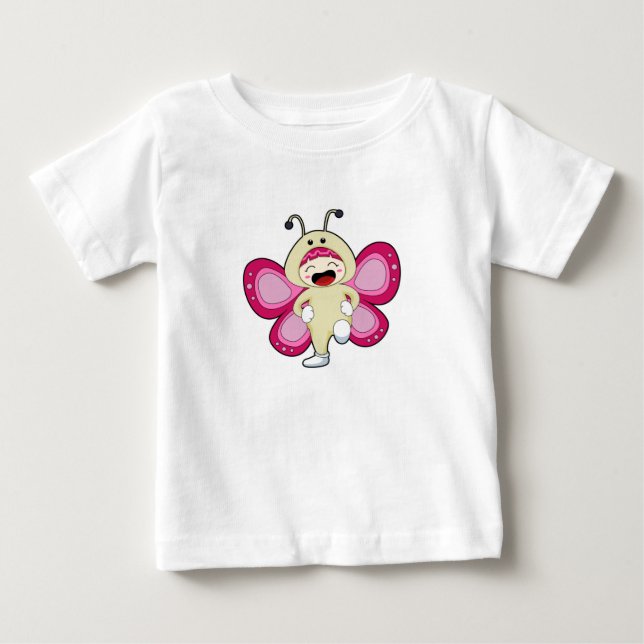 Camiseta De Bebé Mariposa con disfraz (Anverso)