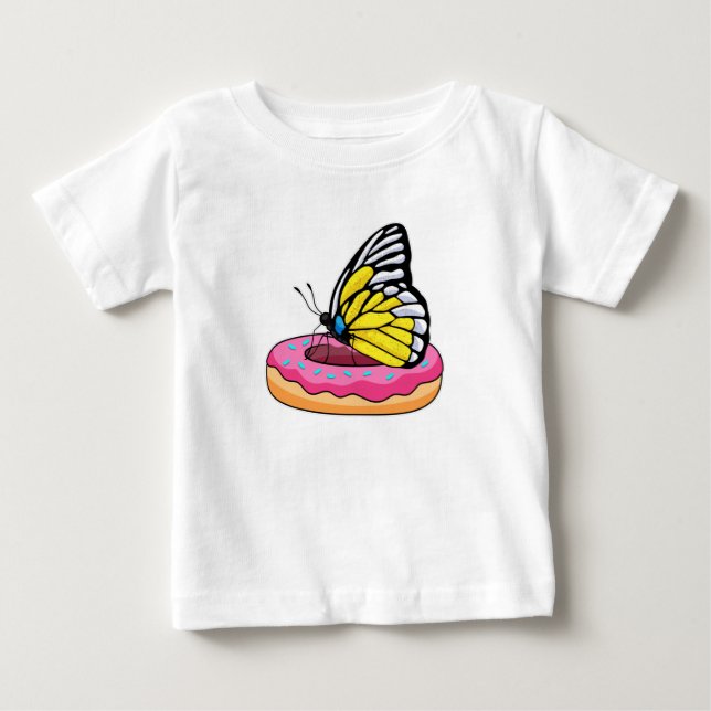 Camiseta De Bebé Mariposa con Donut (Anverso)
