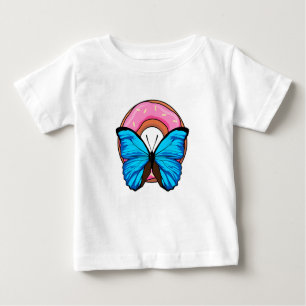 Camiseta De Bebé Mariposa con Donut