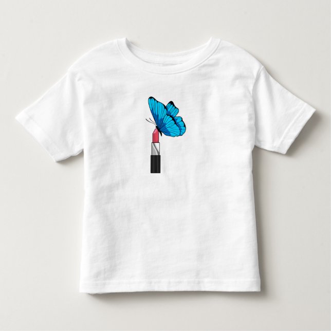 Camiseta De Bebé Mariposa con lápiz labial (Anverso)