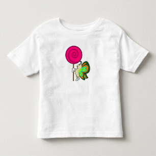 Camiseta De Bebé Mariposa con Lollipop