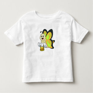 Camiseta De Bebé Mariposa con miel