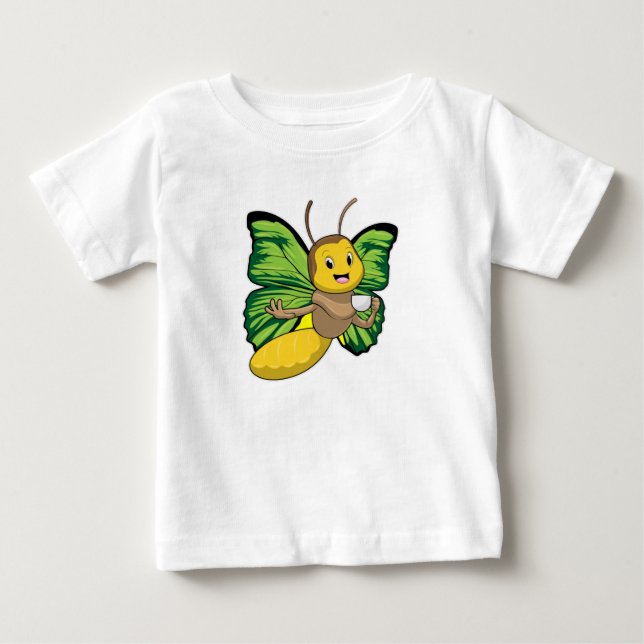 Camiseta De Bebé Mariposa con taza de café (Anverso)