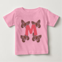 Camiseta De Bebé Mariposa Cuta