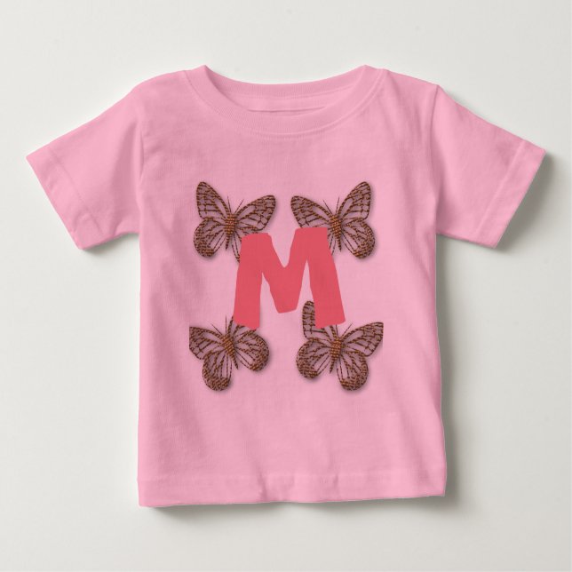 Camiseta De Bebé Mariposa Cuta (Anverso)