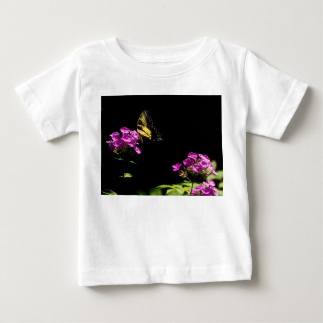 Camiseta De Bebé Mariposa de cola cruda tigre en Flox salvaje (Anverso)