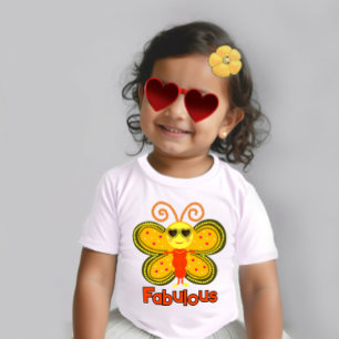 Camiseta De Bebé Mariposa de moda