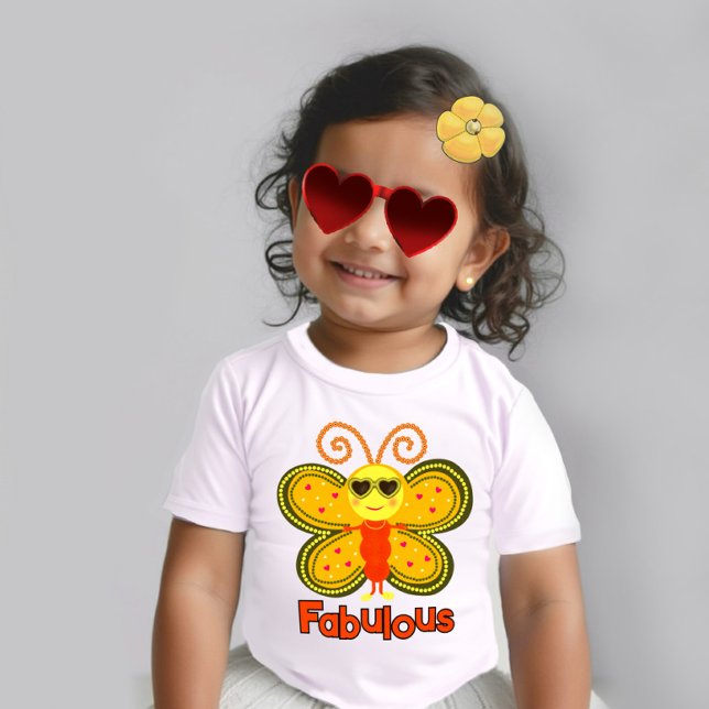 Camiseta De Bebé Mariposa de moda (Subido por el creador)