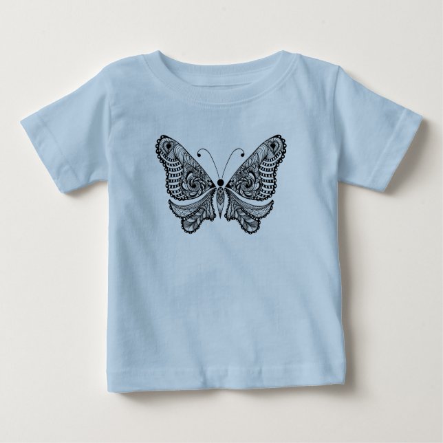 Camiseta De Bebé Mariposa del estilo (Anverso)