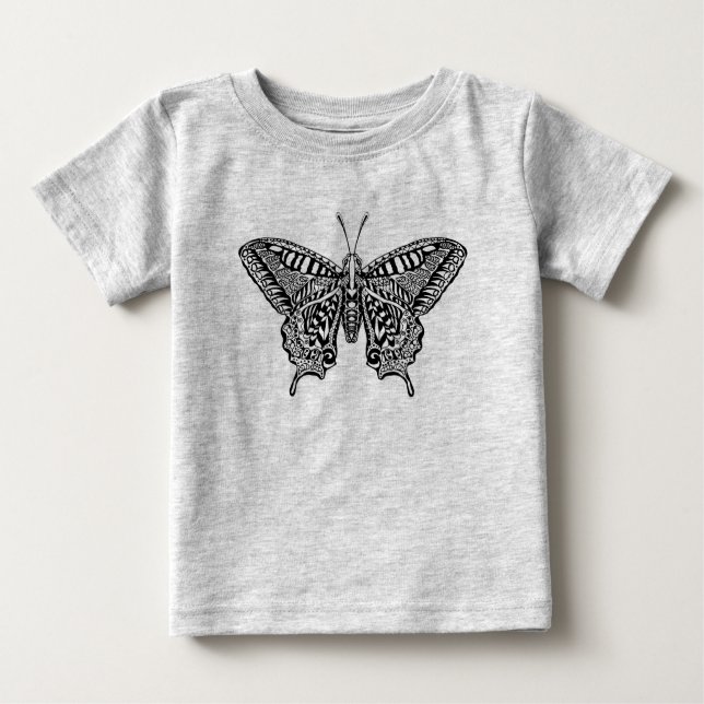 Camiseta De Bebé Mariposa del estilo (Anverso)