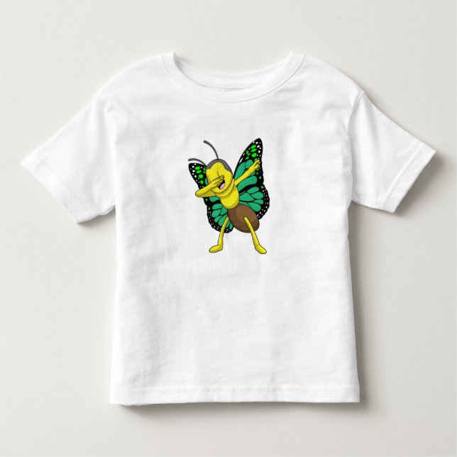 Camiseta De Bebé Mariposa en Hip Hop Dance Dab (Anverso)