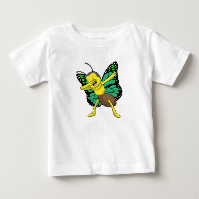 Camiseta De Bebé Mariposa en Hip Hop Dance Dab (Anverso)