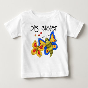 Camiseta De Bebé Mariposa hermana grande
