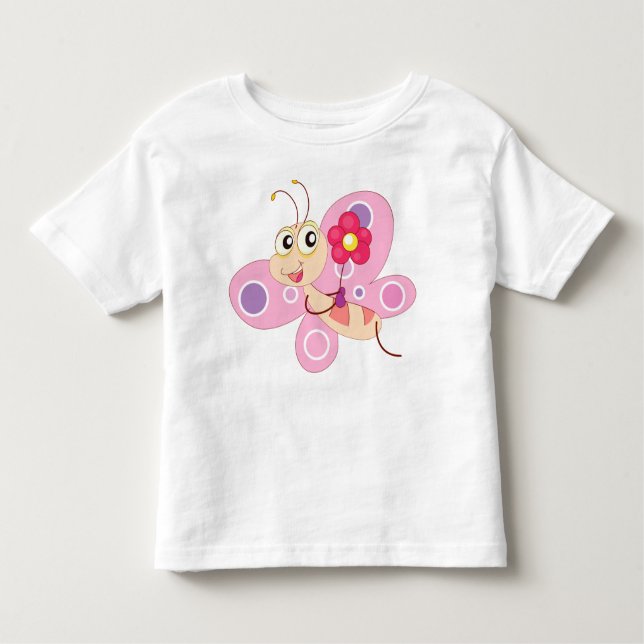 Camiseta De Bebé mariposa linda (Anverso)