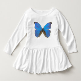 Camiseta De Bebé Mariposa morfa azul