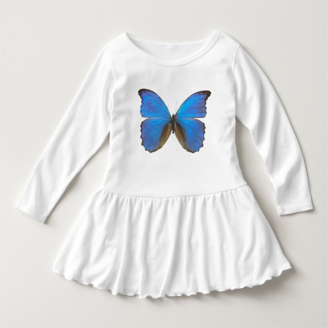 Camiseta De Bebé Mariposa morfa azul (Anverso)