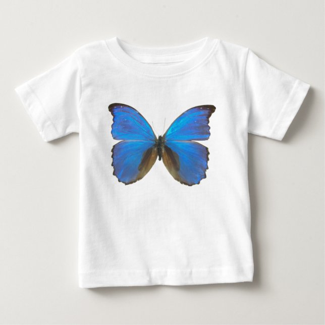 Camiseta De Bebé Mariposa morfa azul (Anverso)
