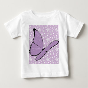Camiseta De Bebé Mariposa púrpura de la conciencia