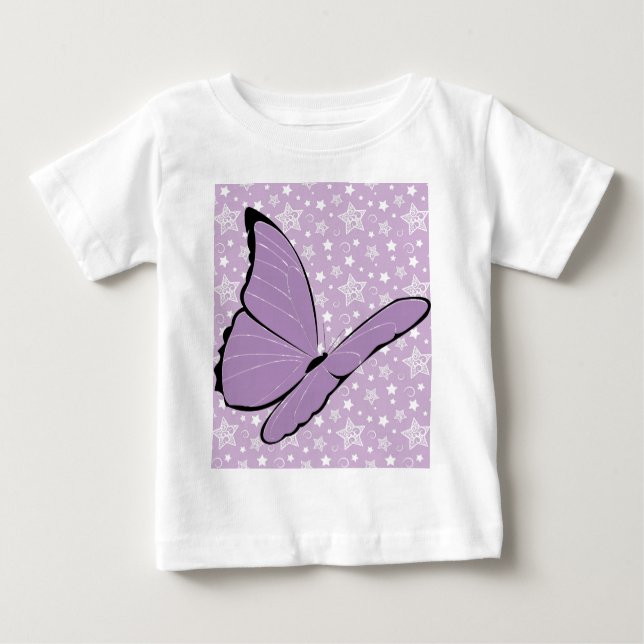 Camiseta De Bebé Mariposa púrpura de la conciencia (Anverso)