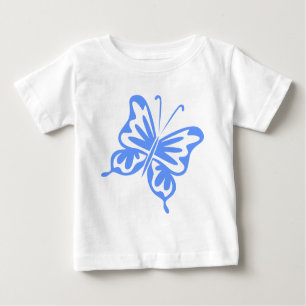 Camiseta De Bebé Mariposa retro - Azul bebé