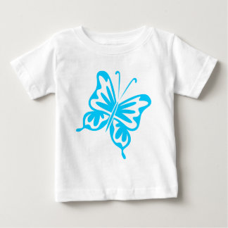 Camiseta De Bebé Mariposa retro - Azul cielo
