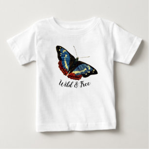 Camiseta De Bebé Mariposa Salvaje y Libre